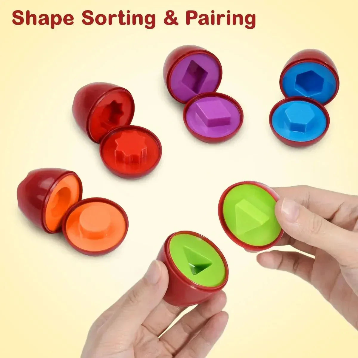 Apple Shape Sorting & Matching Toy - Toys Heaven