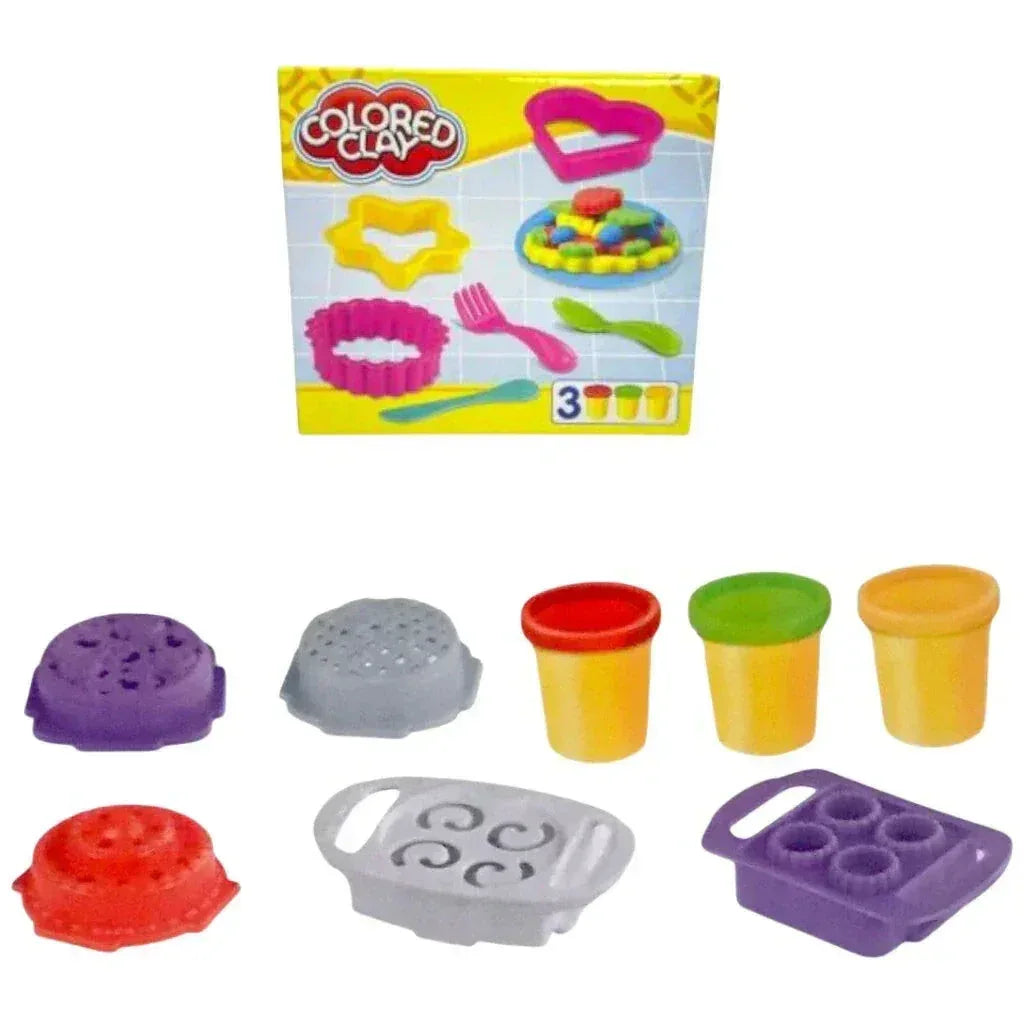 Kids Colored Clay Set - Toys Heaven