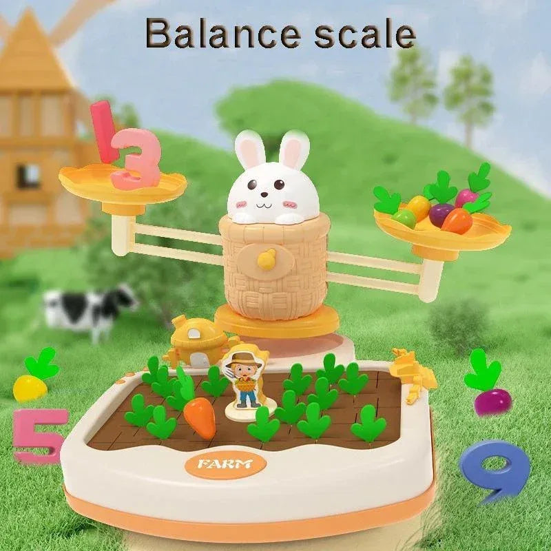 Rabbit Carrot Math Balance Toy Set - Toys Heaven