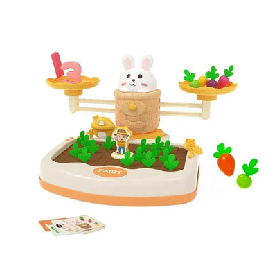 Rabbit Carrot Math Balance Toy Set - Toys Heaven