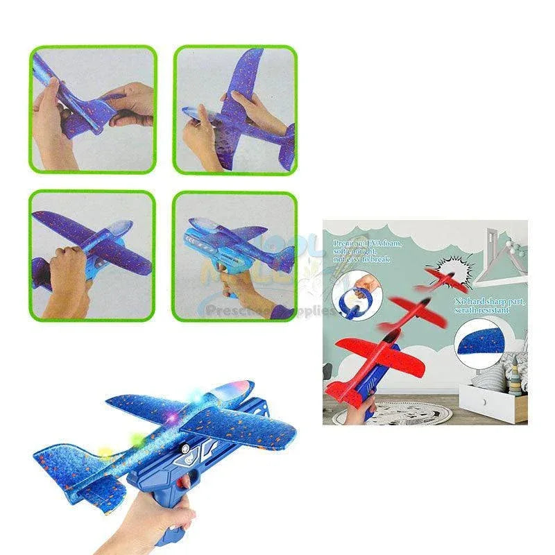 Catapult Gun Aircraft  2-in-1 Foam Airplane Launcher Toy - Toys Heaven